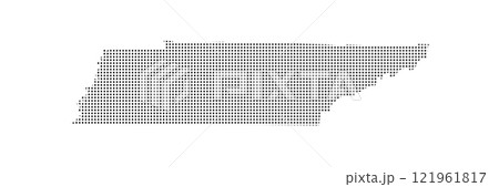 dotted Tennessee map. usa, us dotted Tennessee map. usa, us 121961817