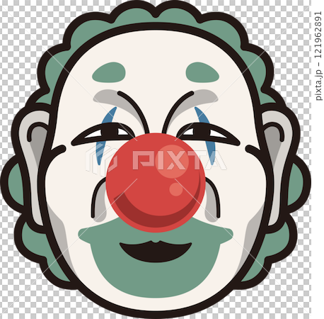 ピエロのお面のイラスト素材 [121962891] - PIXTA