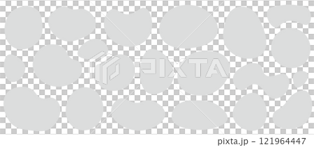 Shape Abstract Shape Circle Deformation Set Gray Simple 121964447