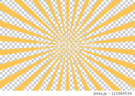 放射状 集中線 背景 黄色 放射状 集中線 背景 黄色 121964539