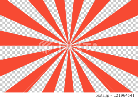 放射状 集中線 背景 赤 放射状 集中線 背景 赤 121964541