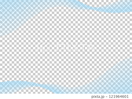 ハーフトーン フレーム ウェーブ 上下 ベクター 水色 ハーフトーン フレーム ウェーブ 上下 ベクター 水色 121964601