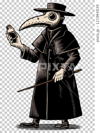 置物　ペスト医師　インテリア たった今ウクライナより送られてきたペスト医師フィギュア、すごく