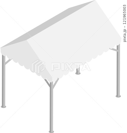 アイソメトリックなパイプテントの素材 121965003