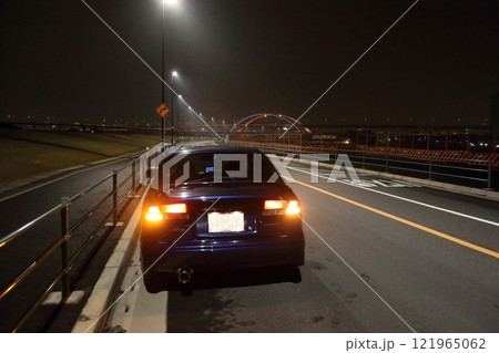 荒川～隅田川夜景・首都高速五色桜大橋【東京都足立区】 121965062