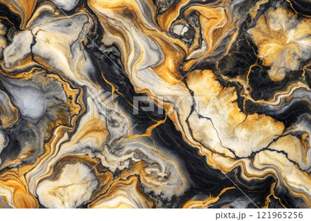 Marble ink colorful. marble pattern texture abstract background. can be used for background or wallpaper 121965256