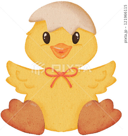 duckling hatching coloring illustration 121966115