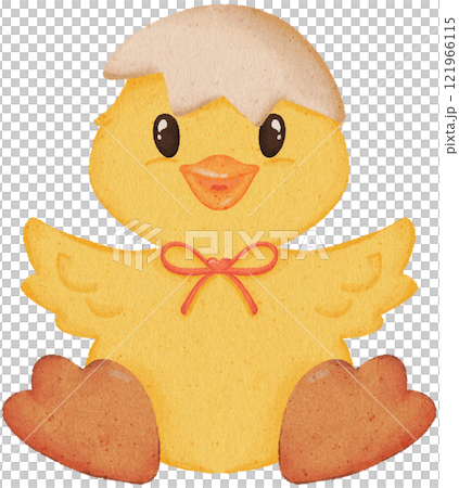 duckling hatching coloring illustration 121966115
