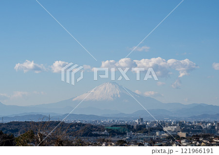 葛原岡神社から見える富士山 葛原岡神社から見える富士山 121966191