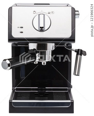 Espresso coffee machine on white background 121966324