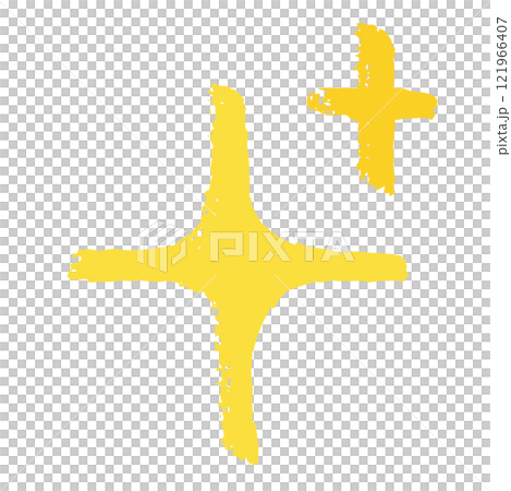 用畫筆描邊手繪閃光插圖 121966407