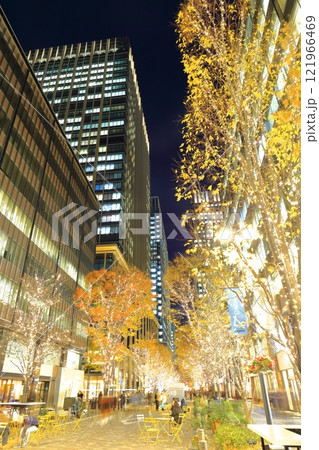 【東京都】丸の内仲通りの夜景（丸の内イルミネーション） 121966469