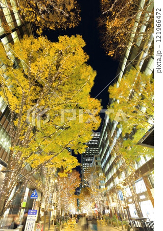 【東京都】丸の内仲通りの夜景（丸の内イルミネーション） 121966472