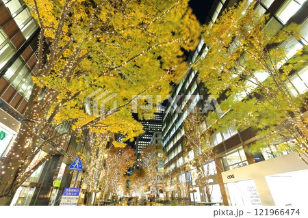 【東京都】丸の内仲通りの夜景（丸の内イルミネーション） 121966474