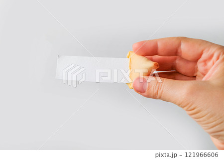 Fortune cookies on neutral background Fortune cookies on neutral background 121966606