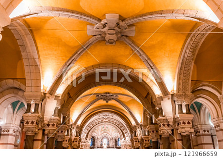 Basilica of Notre-Dame de Fourviere, Lyon, France, the crypt Basilica of Notre-Dame de Fourviere, Lyon, France, the crypt 121966659