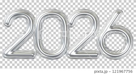 Happy New Year 2026 3D Render 121967756