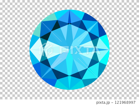 Beautiful blue gem cartoon Beautiful blue gem cartoon 121968997