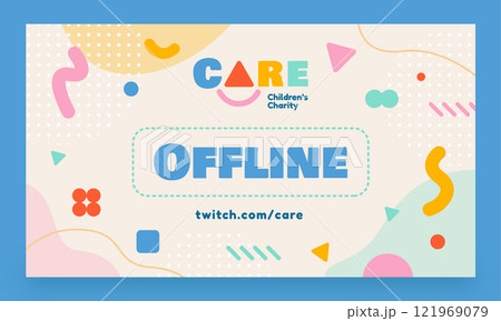 Minimal charity event dynamictwitch background 121969079