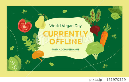 World vegan day twitch background 121970329