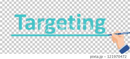 Targeting graphic material illustration Targeting graphic material illustration 121970472