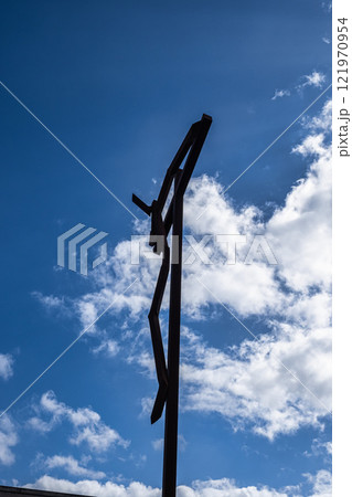 Sanctuary of Fatima, Portugal. The High-Cross near the Minor Basilica of Most Holy Trinity 121970954