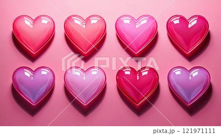 アニメ風のハート 121971111