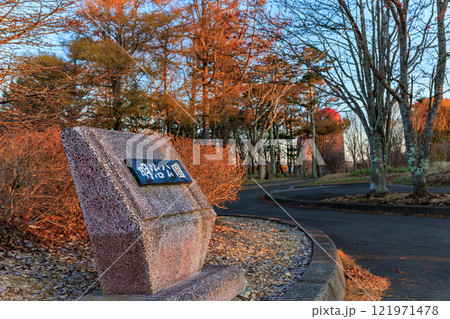 北海道　根室市　夕方の明治公園 121971478