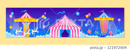 Amusement park template design 121972004