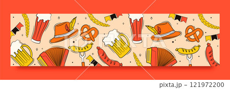 Twitch banner template for oktoberfest beer festival celebration 121972200