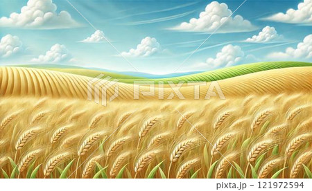 麦畑 121972594
