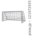 斜めからみたサッカーゴールのイラスト 121972935