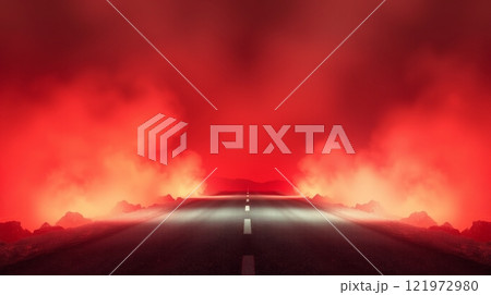 The Road to Hell Rendered Using Soft Lighting 121972980