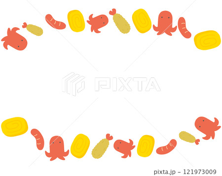 お弁当のおかずのフレーム お弁当のおかずのフレーム 121973009