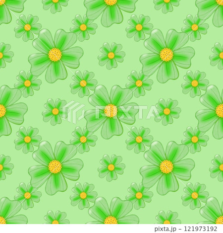 seamless pattern with chamomile flowers seamless pattern with chamomile flowers 121973192