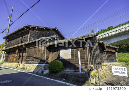 日坂宿の街並み　川坂屋　静岡県掛川市 121973200