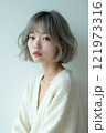 ゆるふわミディアムヘアー 121973316