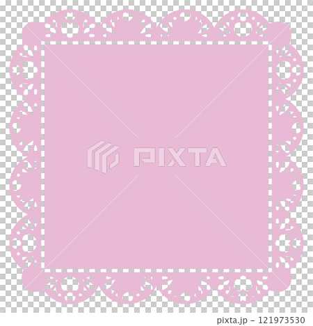 Cute lace frame - pink Cute lace frame - pink 121973530