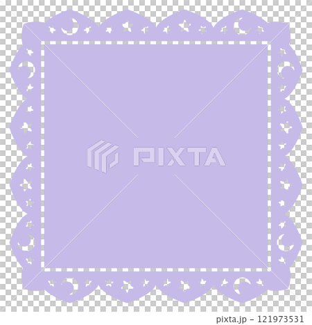 Cute lace frame purple Cute lace frame purple 121973531