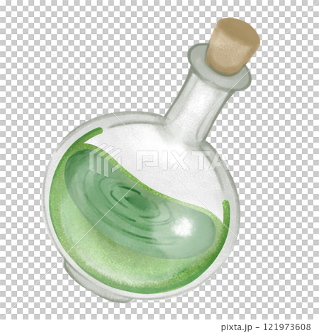 一瓶綠色藥水 121973608