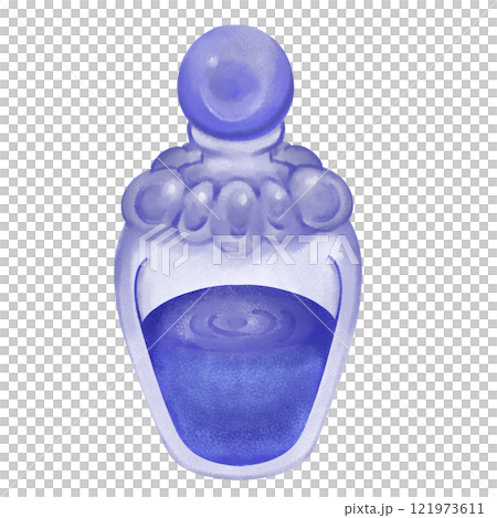 一瓶藍色魔法藥水 121973611