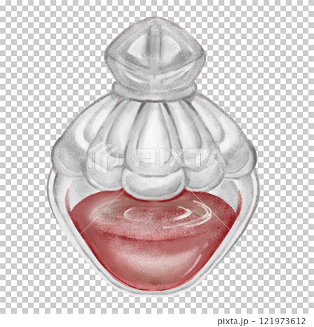 一瓶紅色魔法藥水 一瓶紅色魔法藥水 121973612