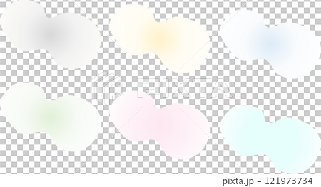 Light speech bubble comment graphic material illustration Light speech bubble comment graphic material illustration 121973734