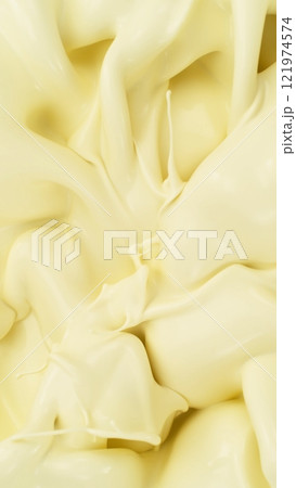 Freeze Motion of Whirling Cream , Close-up Freeze Motion of Whirling Cream , Close-up 121974574
