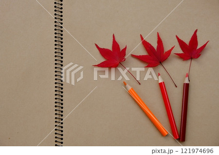 秋のスケッチのイメージ素材 秋のスケッチのイメージ素材 121974696