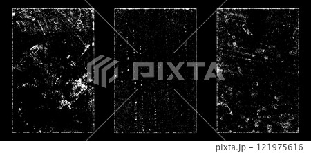 Black and white grunge. Distress overlay texture. Abstract surface dust and rough dirty wall background concept. Distress illustration simply place over object to create grunge effect. Vector EPS10. 121975616