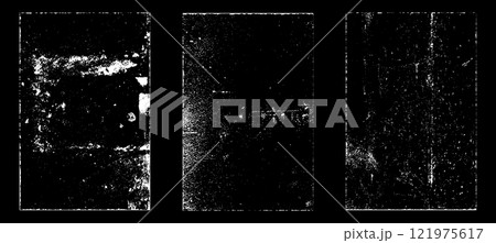 Black and white grunge. Distress overlay texture. Abstract surface dust and rough dirty wall background concept. Distress illustration simply place over object to create grunge effect. Vector EPS10. 121975617