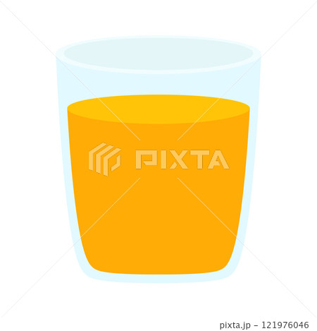 glass of orange juice isolated 121976046