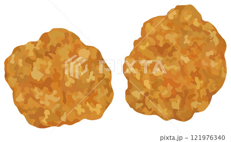 唐揚げ 揚げ物 ベクター素材 121976340