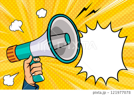 hand holding megaphone 05 121977078